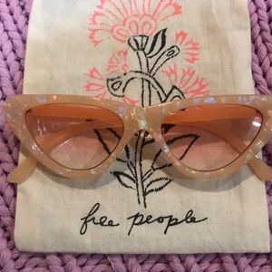 Free People Accessories - NWT Free People Sunglasses, Pearl, Cat Eye Shaped Free People Accessories - NWT Free People Sunglasses, Pearl, Cat Eye Shaped